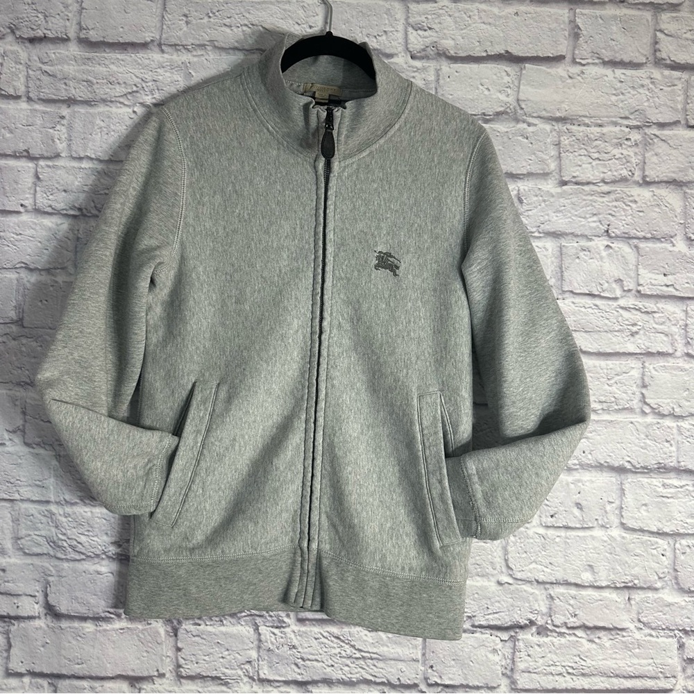 Burberry authentic men’s zip down sweater Gray - Picture 2 of 13